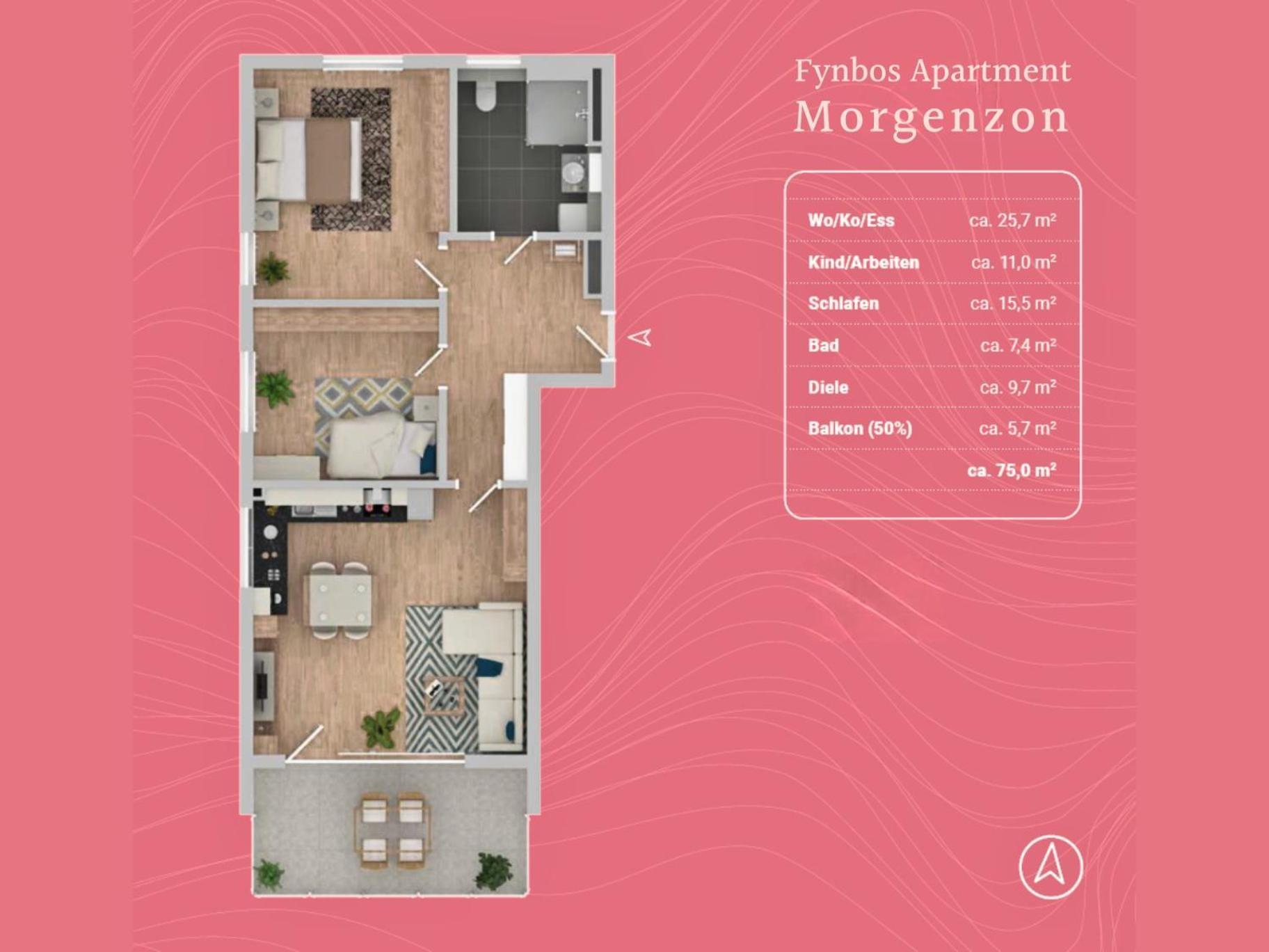 Fynbos Penthouse Deluxe, Balkon, Parkplatz Straubing Exterior foto